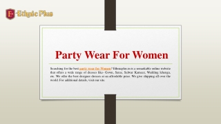 Party Wear For Women | Ethnicplus.in