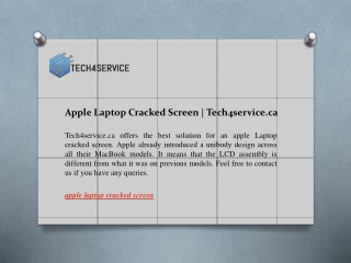 Apple Laptop Cracked Screen Tech4service.ca