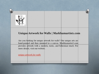 Unique Artwork for Walls  Markhamartist1.com