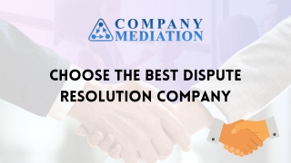 Professional Mediation Services - Company Mediation