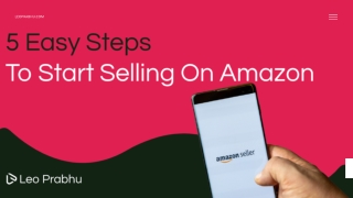 How to sell on products Amazon India