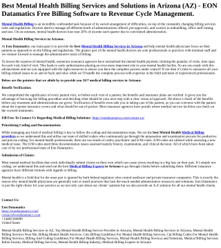 Mental Health Billing Services in Arizona (1)