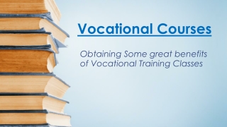 Vocational Courses