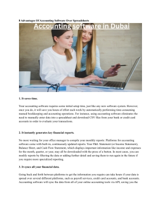 Accounting software in Dubai