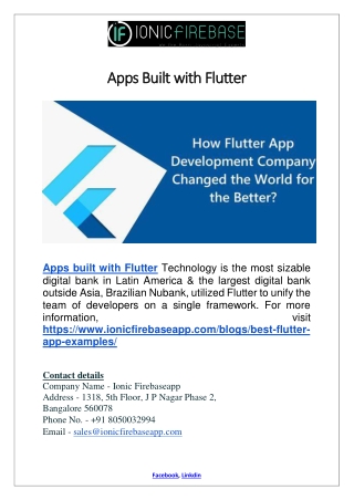 Apps Built with Flutter