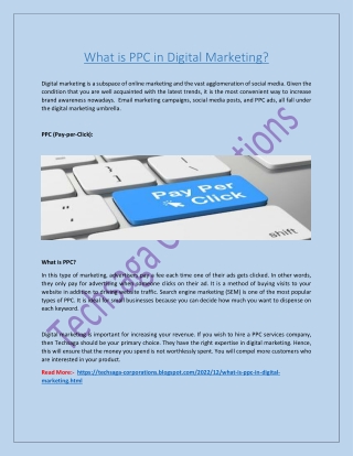 What is PPC in Digital Marketing?