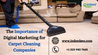 The Importance of Digital Marketing for Carpet Cleaning Companies