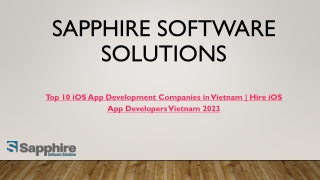 Top 10 iOS App Development Companies in Vietnam  Hire iOS App Developers Vietnam 2023