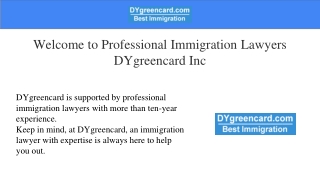 Welcome to Professional Immigration Lawyers | DYgreencard Inc