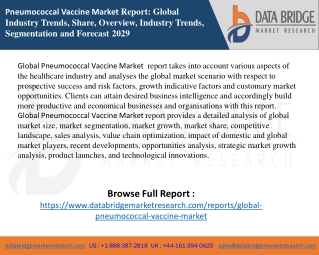 Pneumococcal Vaccine Market  report