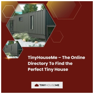 TinyHouseMe – The Online Directory To Find the Perfect Tiny House