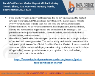 Food Certification Market report