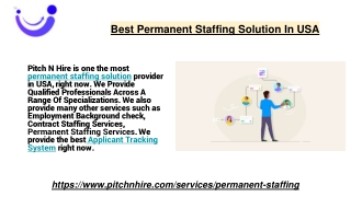 Best Permanent Staffing Solution In USA