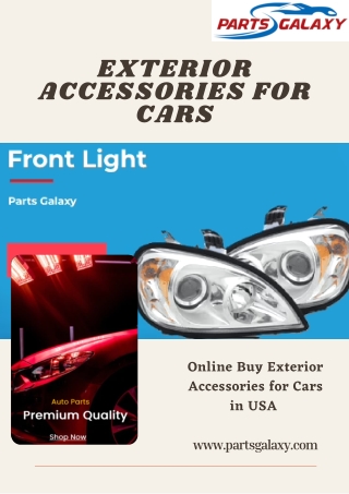 Online Buy Exterior Accessories for Cars  in USA  Parts Galaxy