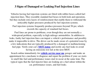 3 Signs of Damaged or Leaking