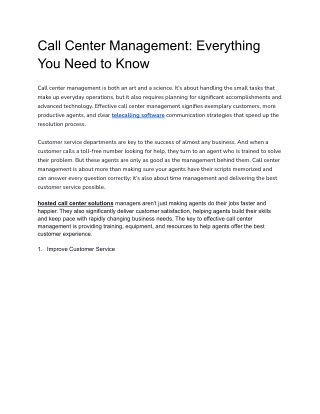 Call Center Management_ Everything You Need to Know