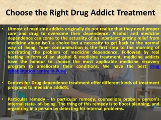 Drug Rehabilitation Centre in Pune