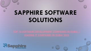 Top 10 Software Development Companies in Dubai  Leading IT Companies in Dubai 2023