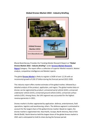 Global Drones Market 2022