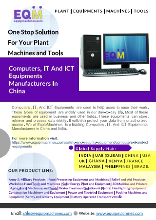 Computers, IT And ICT Equipments Manufacturers In China