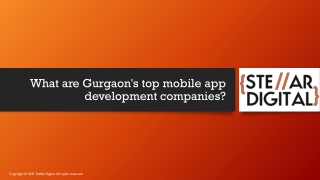 What are Gurgaon's top mobile app development companies