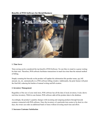 Pos Software in UAE