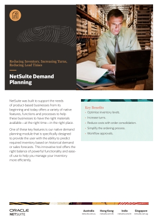 NetSuite Demaond and Planning - Cinntra NetSuite Solution Provider