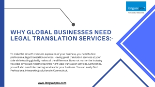 Why global businesses need