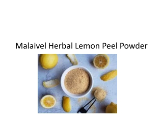 Lemon Peel Powder