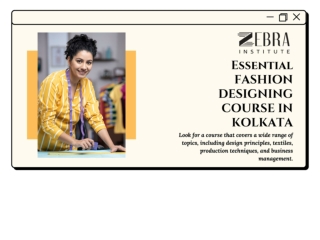 FASHION DESIGNING COURSE IN KOLKATA