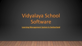 Learning Management System In Switzerland