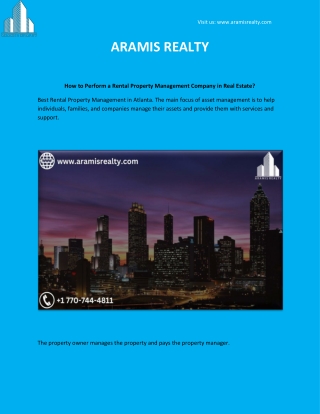 How to Perform a Rental Property Management Company in Real Estate?