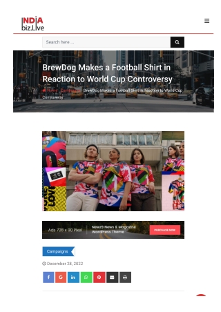 BrewDog makes a football shirt in reaction to World Cup controversy
