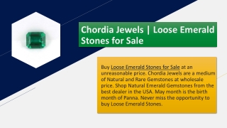 loose emerald stones for sale