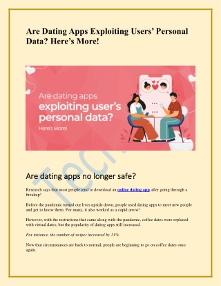 Are Dating Apps Exploiting Users’ Personal Data? Here’s More!