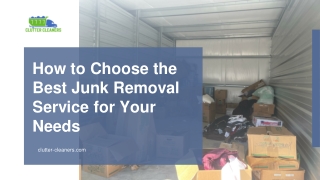 Junk Removal Service