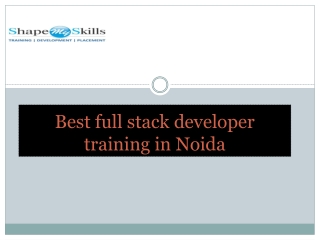 Best full stack developer training in Noida 12