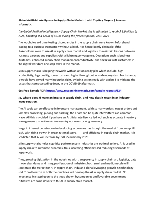 AI in Supply Chain Market