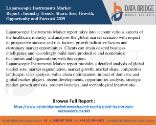Laparoscopic Instruments Market