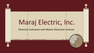 Maraj Electric, Inc. - Most Qualified Electricians