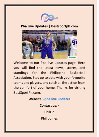 Pba Live Updates | Bestsportph.com