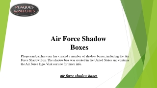 Air Force Shadow Boxes  Plaquesandpatches.com