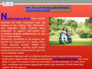 Nursing Agency Perth