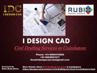 Civil Drafting Services in Coimbatore | I Design Cad