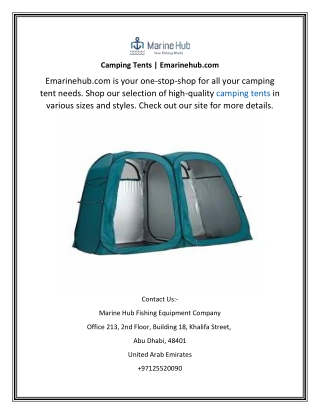 Camping Tents Emarinehub.com