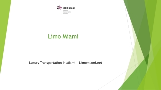 Luxury Transportation in Miami | Limomiami.net