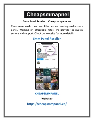 Smm Panel Reseller | Cheapsmmpanel.co