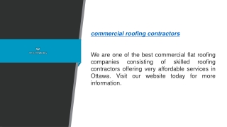 Commercial Roofing Contractors Wolfenburg.ca