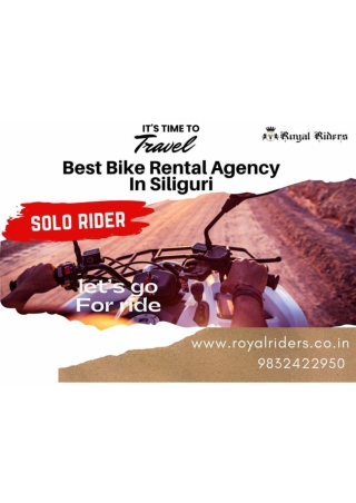 Rental bike agency in Siliguri