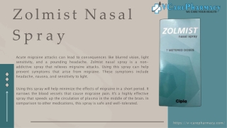 Know all About Zolmist Nasal Spray